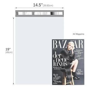 25pcs Poly Mailers‎ 14.5"×19" inch WHITE- Premium shipping Bag